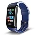 Price comparison product image New 2018 Fitness Tracker. Napperbands' Latest Stylish Activity Watch Boasts GPS, Heart Rate Monitor, Blood Pressure, Sleep Tracking, Calorie Counter, Find Phone and More! iPhone - Google - Android (Blue)