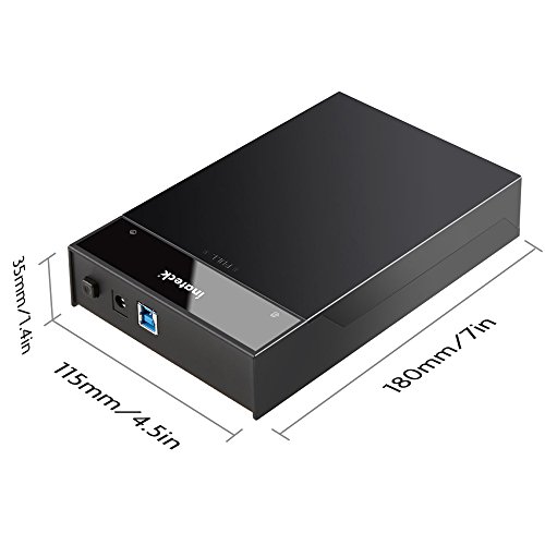 Inateck USB 3.0 externe festplatten Dockingstation für 2.5 3.5 Zoll SATA-I, SATA-II, SATA-III, SATA SSD und HDD Festplatten, mit 12V 2A Netzteilompatible - 4