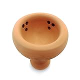 Shisha Ton Kopf Badcha Ornamentic Star Natur Ton Tabakkopf Wasserpfeife Mehrloch -