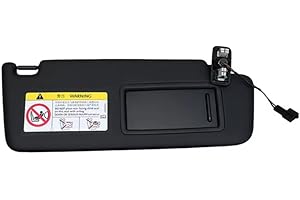 BI-TRUST Sun Visor Replacement for VW Golf MK7, Passat B8, Jetta MK7, T-Cross, T-Roc (2013-2021), Right Side, with Vanity Mirror, OEM# 5GG857552 / 5GG857551