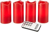 Kerze Best Season 067-12 LED-Wachskerzenset, 10 x 5, rot, 4er pack