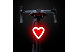 MACHSWON HugeAuto Tylne światła LED, tylne światła rowerowe, ładowane przez USB, wodoodporne światła rowerowe dla optymalnego bezpieczeństwa jazdy na rowerze, 6 rodzajów