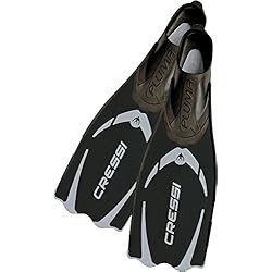 Cressi Pluma - Aletas de buceo, color negro (black) - Tamaño 43/44