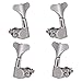 Produktbild Sharplace 4/5/6pcs Strings Tuning Pegs Mechaniken für Gitarre Bass, Auswählbar - Silber 2l2r