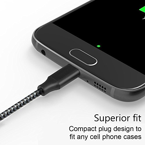  Pack de 4 C  ble Micro USB 1M 2M 2M 3M Cordking   C  ble Chargeur USB Micro USB Samsung de Cordon Nylon Tress   Connecteur en Aluminium pour Samsung 