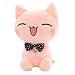 Produktbild Binoster Katze gefüllte Plüsch Puppe, Ausgestopftes Tier, Entzückendes lächelndes Kätzchen, 11inch Sitzhöhe rosa Farbe für Kleinkinder, unisex kinder, Teenager-Mädchen und Katzenliebhaber