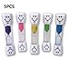 Produktbild Wadoy 5 stücke Kinder Zahnbürste Timer 3 Minuten Smiley Sand Timer Zum Zähneputzen Kinder Mini Sanduhr von TheBigThumb