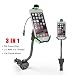 Produktbild Eximtrade Universal 3in1 Einstellbar 360° Rotation Auto KFZ Handyhalterung Wiege mit FM Transmitter und USB Anschlüsse 3.1A Ladegerät für Apple iPhone 6/6s/6 Plus/6s Plus/7/7 Plus, Samsung Galaxy S6/S6 Edge/S6 Edge Plus/S7 Edge und andere Smartphones