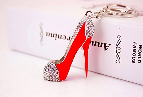 thumbnail interactive-video image 1 of Rhinestone Unicorn Heel Shoe Keychain Keyring – Crystal Bling Bag Charm Gift 1 of 5