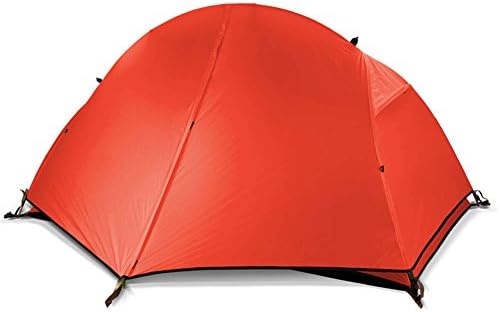 Huifang Frame Tents QFFL zhangpeng Tent Double Rainstorm Tent Single Riding Camping Tent Outdoor Tent 2 Color Optional Tunnel Tents (Color : Red)