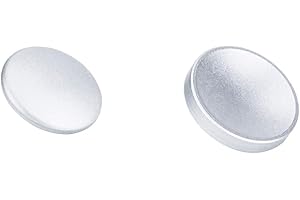 JJC SRB miękki przycisk zwalniający do kamer z gniazdem zwalniającym migawki (wypukła/wklęsła powierzchnia) – srebrny zestaw