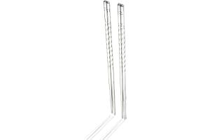 PARENCE.- Set med 4 ätpinnar i rostfritt stål - Längd 22 cm