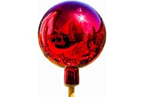 Lauschaer Glaskunst Thüringer Rosenkugel - 12 cm - Rot