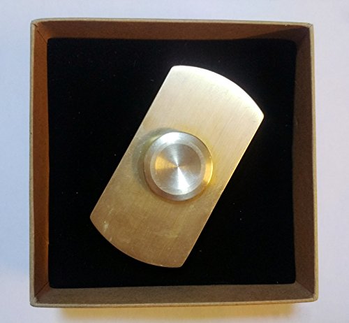 DUEBEL Brass Hammer Fidget Hand Spinner with 6.5 Minutes Average Spin Time for ADHD, Survival EDC Gear Spinner