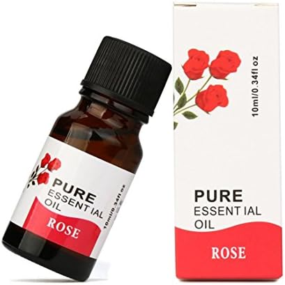10ml 100% Pure Natural Essential Oils Aromatherapy Scent Skin Care Various Flavor Tea, Rosemary, Eucalyptus, Cananga, Lemongrass (Rose)