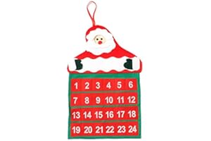 ‎THEMATYS thematys Kalendarz adwentowy do napełniania i zawieszenia – piękny kalendarz bożonarodzeniowy DIY z cyframi dla mężczyzn, kobiet i dzieci