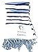 Produktbild Anna Codorniu Damen Pashmina Weiß himmelblau Durchschnittlich