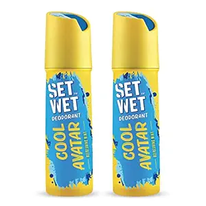 Set Wet Cool Avatar Deodorant & Body Spray Perfume For Men, 150 ml (Pack of 2)