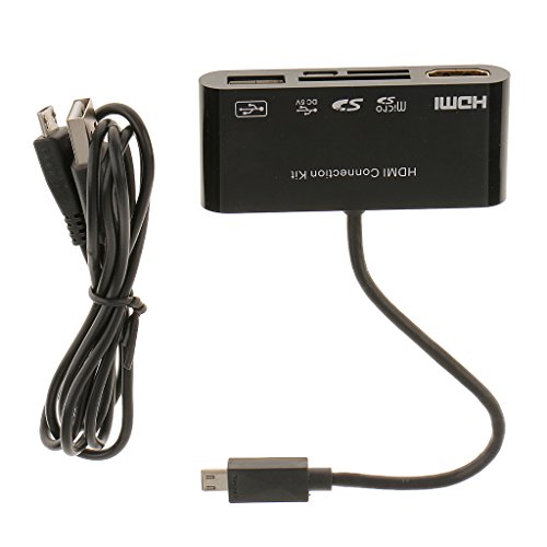 MagiDeal Universal 5in1 Mikro-USB MHL HDMI HDTV-Adapter USB OTG SD Kartenleser Kit - 5