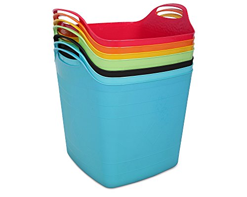 Flexi Tub Tragekorb Gartenkorb Wäschekorb Spielzeugeimer 40 Liter schwarz - 7