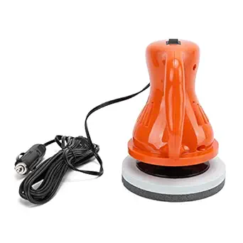 Car Buffer, Portable Auto Waxing Machine 12V 40W Environmentally Friendly for Outdoor for Home(B orange)