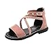 Produktbild Clacce Sandalen Schuhe Strandschuhe Sommer Kinder Baby Mädchen Kreuz Krawatte Welle Metall Prinzessin Schuhe Sandalen
