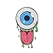 Produktbild KLDZIDNI Monster mit langer Zunge und Single Eye Pattern Dekorative Auto-Aufkleber KLDZIDNI&5139