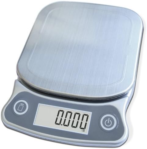 EatSmart Precision Elite Digital Kitchen Scale - 15 lb. Capacity, UltraBright Display and Stainless Steel Platform by EatSmart