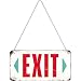 Produktbild Nostalgic-Art 28005 Achtung - Exit | Blechschild | Hängeschild | Türschild | inkl. Kordel, 10x20 cm