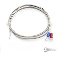 3DINNOVATIONS K Type 1m High Temperature Sensor 0-600 Degree Thermocouple for 3D printer Industrial Temperature Controller 3 * 15 * 1000 (Qty: 1pc)