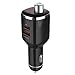 Price comparison product image Universal Bluetooth V4.2 Wireless In-Car FM Transmitter Radio Adapter with LED Display Dual USB Charging Port Car Charger Kit Hands Free Calling for iPhone X/8/7Plus/7/6/5S iPad iPod Samsung S8/S7 LG