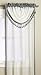 Editex Home Textiles Veronica Window Panel, 55 by 84-Inch, Lagoon