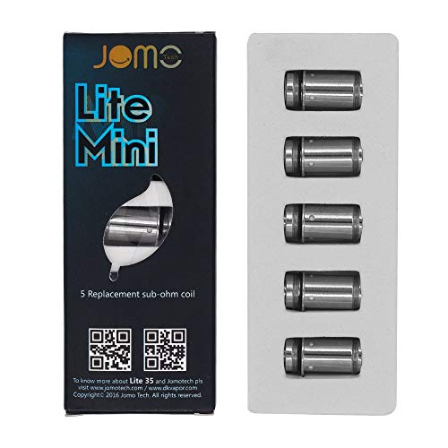 JOMO TECH E Cigarettes Atomizer Coils Lite Mini 35W Ecig Replacement Coils 0.6 Sub Ohm Electronic Cigarettes Coils Pack of 5, No Nicotine