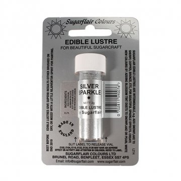 Preisvergleich Produktbild Sugarflair Edible Lustre Silver Sparkle, 2g