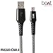 boAt Rugged Extra Tough Unbreakable Braided Micro Usb 1.5 Meter cable. Super-Fast 2.4A Rapid Charge, boAt tangle free cable design for ruggedness. Supports all micro USB devices. (V2) RS.299.00