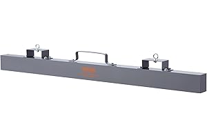 VEVOR Barra Spazzatrice Magnetica da Appendere per Forche di Benne Carrello Massima Forza 42,2kg Lunghezza 152cm, Barra Sospesa Magnetica Raccoglitore di Trucioli Metallici per Pavimenti 152x7,7x20 cm