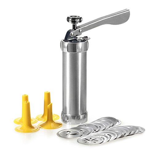 Blyl biscotto macchina Cookie presse macchina con 20 x biscotto stampo 4 x piping bocca