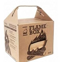 JSM Flamebox Grillholz BBQ Set ofenfertig, Scheitlänge ca. 25 cm - für Kamin, Ofen, Feuerschalen, Lagerfeuer - Kaminholz…