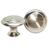 silberfische schrank [Gutes Material]: Gebürsteter Edelstahl + Zink-Legierung. Runde pilzförmige Türknopf ziehen Griffe, einfach, empfindlich und praktisch