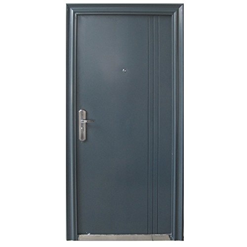 Preisvergleich Produktbild Haustür Tür Sicherheitstür Wohnungstür Haustüren 96x205cm Anthrazit (DIN Links)