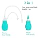 Nasal Aspirator for Baby - IntiPal Baby Nose Aspirator Medicine Dropper - Snot Sucker for Removing Mucus Gently (Light Blue)