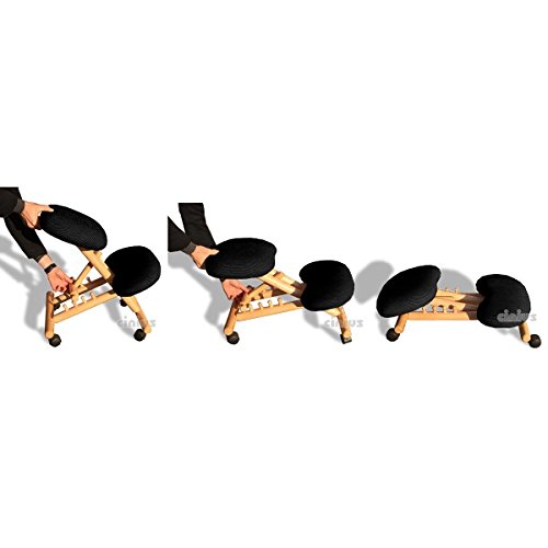 Silla ergonómica Cinius Cinius profesional color crema/negro sin respaldo