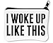 Produktbild I Woke Up Like This Funny Reißverschluss-Geldbörse Brieftasche Geldbörse