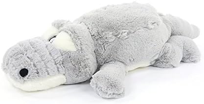 Wonderful Gift Cute Animal Pillow Soft Huge Stuffed Plush Grey Crocodile Toy ,By Annco