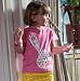 Piccalilly Organic Cotton Pink Girls Bunny Applique T-Shirt