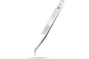 SMI Pinzas Pestañas Pinzas de Extensión de Pestañas Curvo Pinza de Precisión Pinzas para Pestañas de Acero Inoxidable 3D 6D Volumen Falso Lash