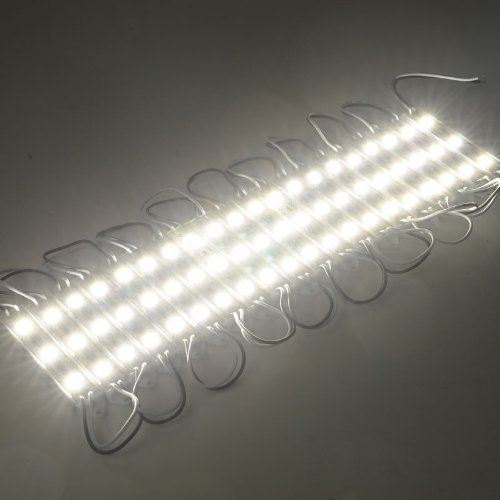 SODIAL(R) 20Stk. 5050 SMD 3-LED Modul weiss wasserdicht Module 12V - 5