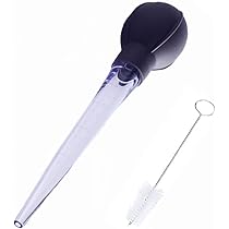 Siringa Per Arrosti In Silicone | Per Iniettare Marinate Nella Carne | Con Sfera Di Aspirazione E Spazzola Per Pulizia - Foto 3