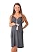 New Maternity Summer Party Sun Dress Pregnancy Tunic 8423 Variety of Colours (16, Graphite)