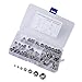 Produktbild KESOTO 125x Nylon Sechskantmutter Muttern Sortiment Schrauben Kits M3 M-4 M5 M6 M8 M10 M12